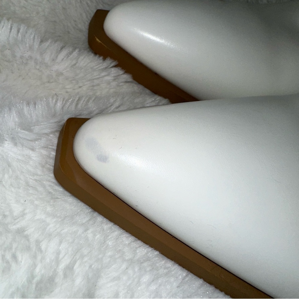 Azalea Wang Esperanza Cowboy Heeled Boot White Beige 6 Bohemian Country Concert - Picture 14 of 14